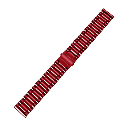 Steel Strap, wine red, laid flat, joined, 45° top view