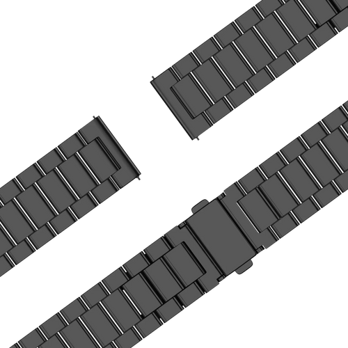 Bandz Bracelet acier 'Classic' Garmin Forerunner 70 (noir)
