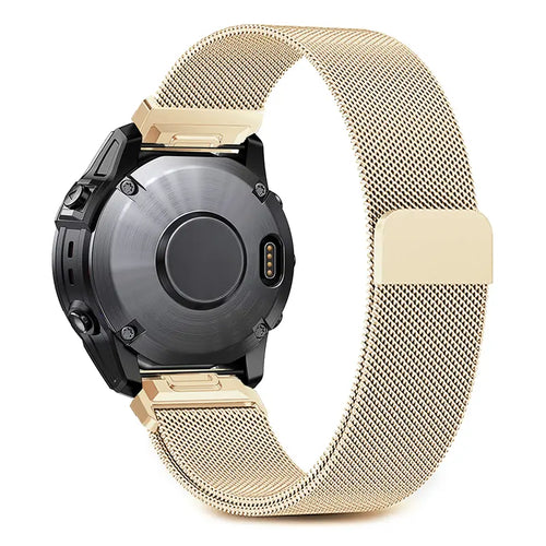 Garmin Fenix 7s Premium Milanese Strap (Champagne)