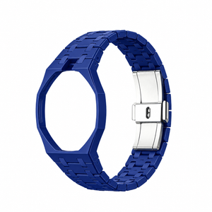 Bracelet biocéramique - 12 heures Swatch Royal Pop (bleu foncé)