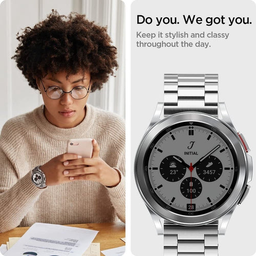 Spigen Bracelet acier Samsung Galaxy Watch 5 44mm (argenté)