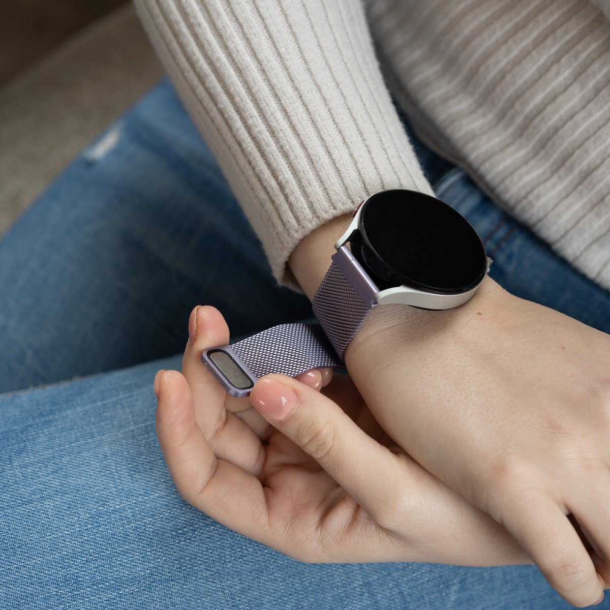 Bracelet milanais Samsung Galaxy Watch 6 - 44mm (lilas)