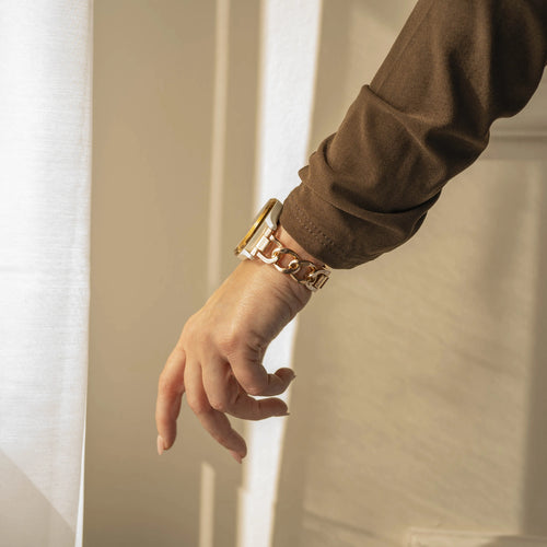 Amazfit GTS 4 Steel Chain Strap (Rose Gold)