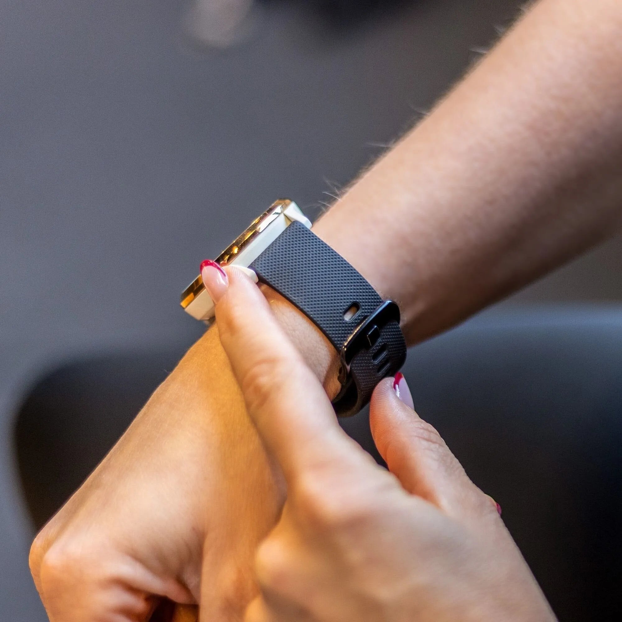 Bracelet silicone luxe Xiaomi Amazfit GTR (noir)
