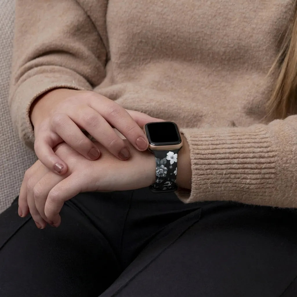 Bracelet Grey Flower Apple Watch