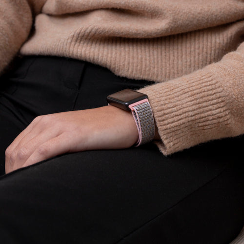 Bracelet nylon Huawei Band 9 (rose)