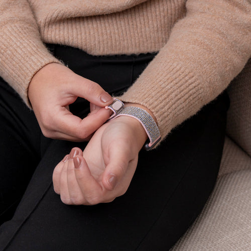 Bracelet nylon Huawei Band 9 (rose)