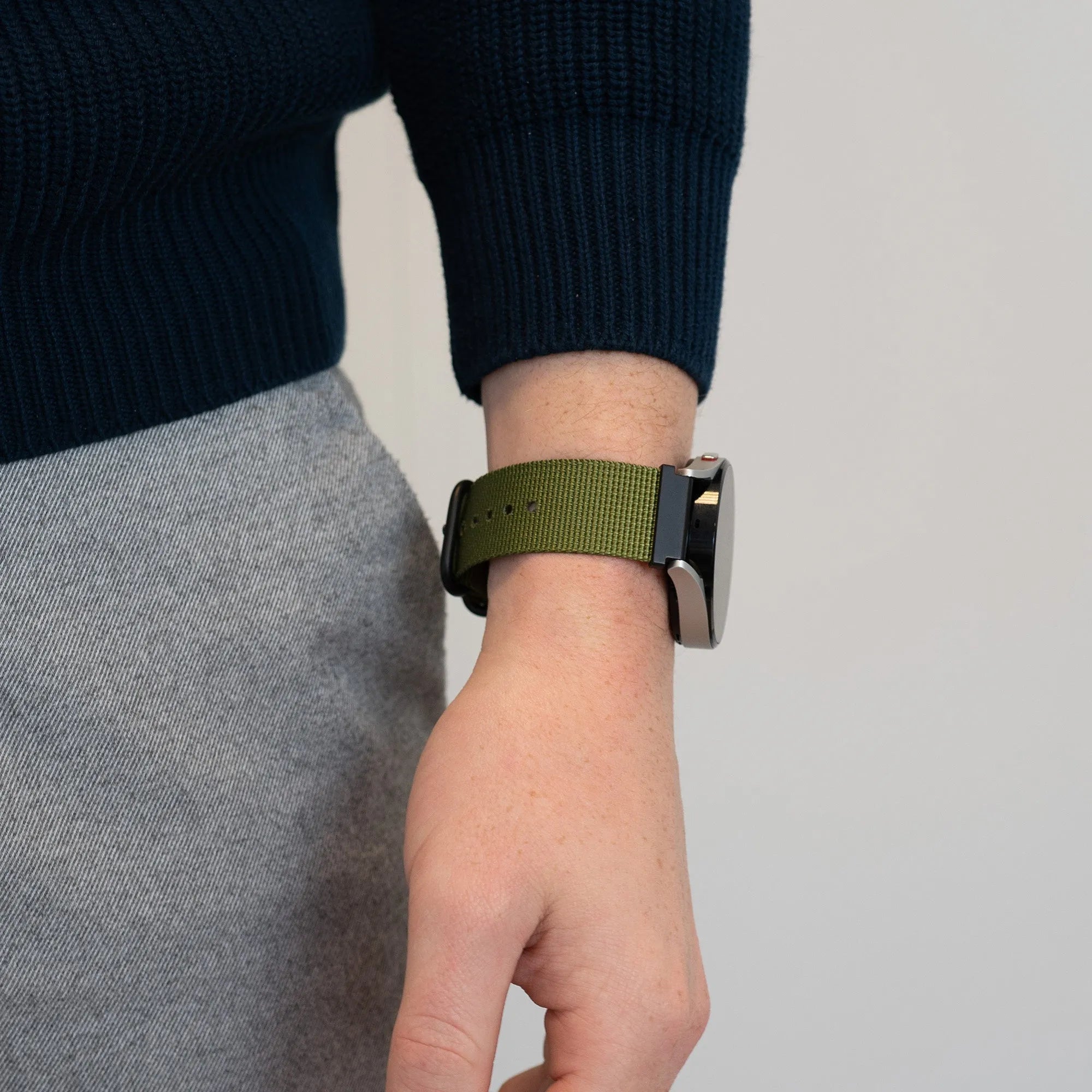 Bandz Bracelet nylon avec boucle OnePlus Watch 3 (vert)
