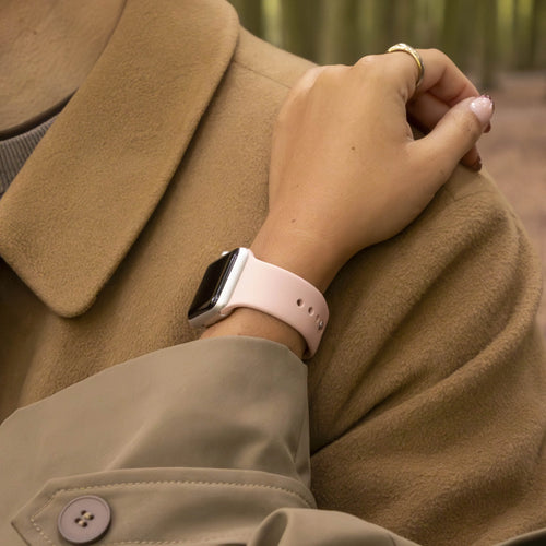 Bracelet silicone Apple Watch (rose)