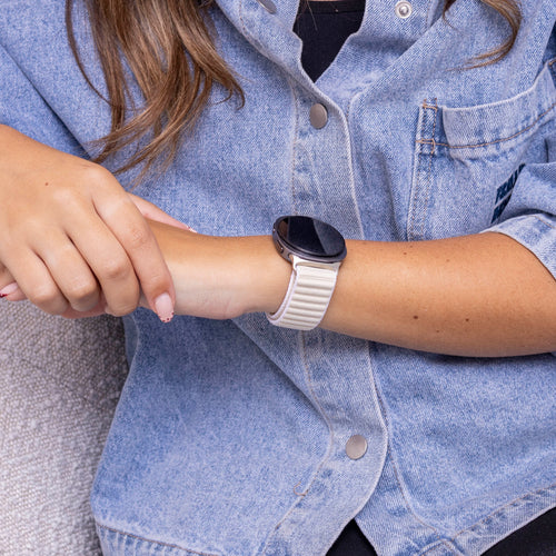 Bracelet nylon Wave Samsung Galaxy Watch 8 - 40mm (lumière stellaire)