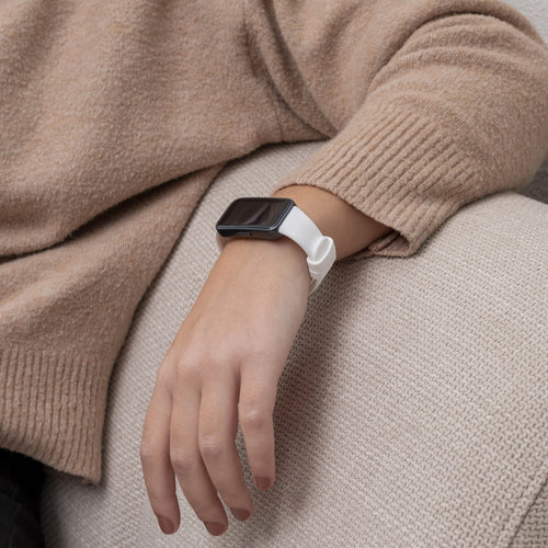 Silicone Strap, white, lifestyle photo