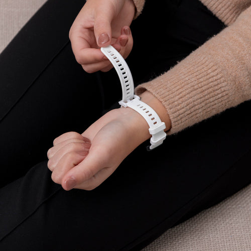 Silicone Strap, white, lifestyle photo