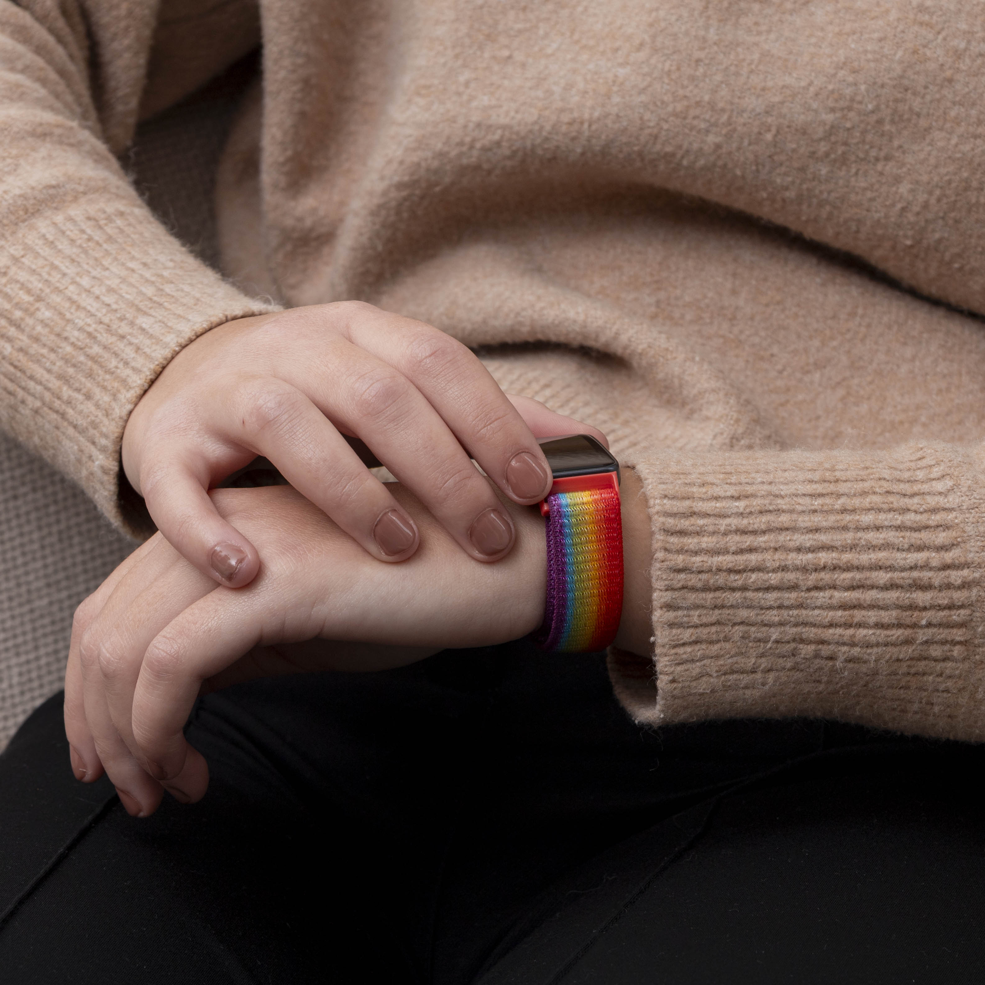 Bracelet nylon Huawei Band 10 (arc-en-ciel)