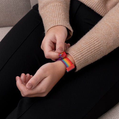 Bracelet nylon Huawei Band 9 (arc en ciel)