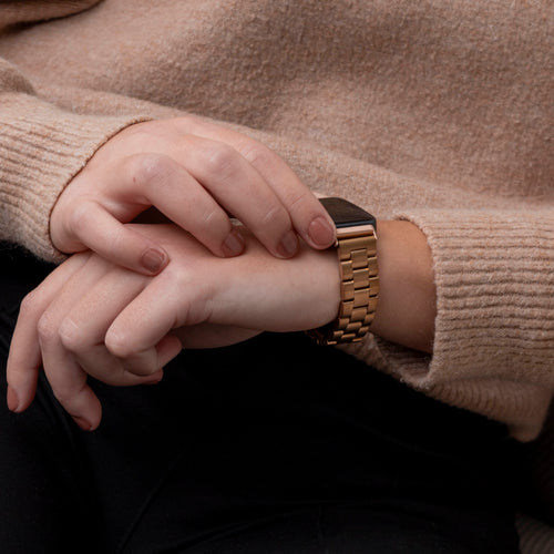 Bracelet acier Huawei Band 9 (or rose)