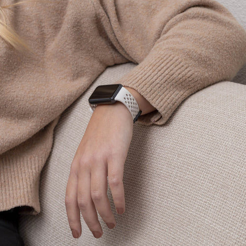 Breathable Silicone Strap, starlight, lifestyle photo