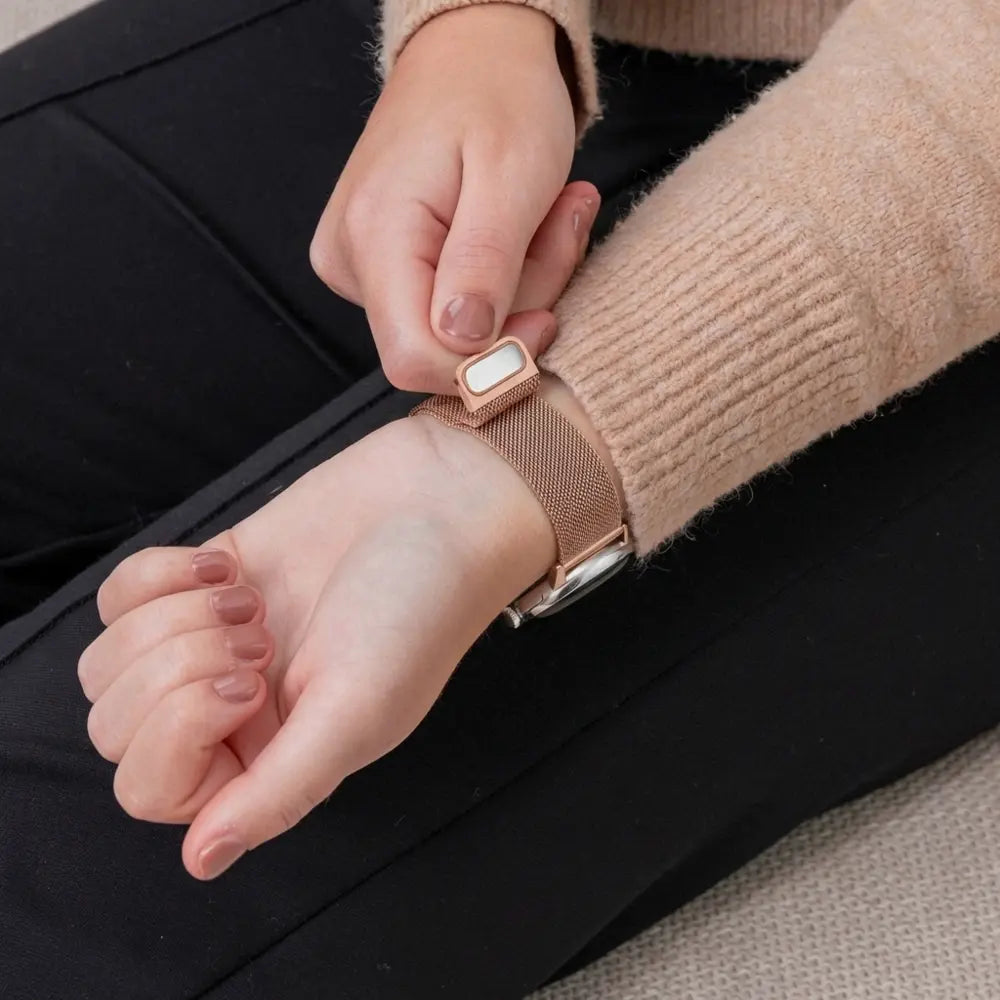 Bracelet milanais Google Pixel Watch 4 - 41mm (rose or)