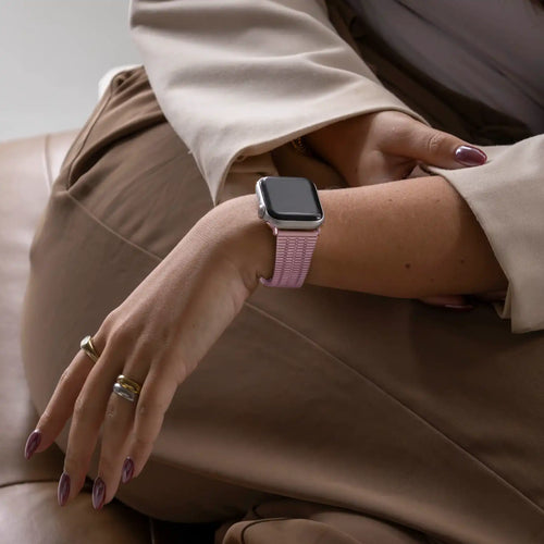 Bracelet Apple Watch acier inoxydable (rose)