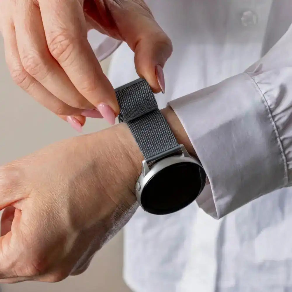 Watch Strap 18mm Milanese - Quick Release (Space Gray)