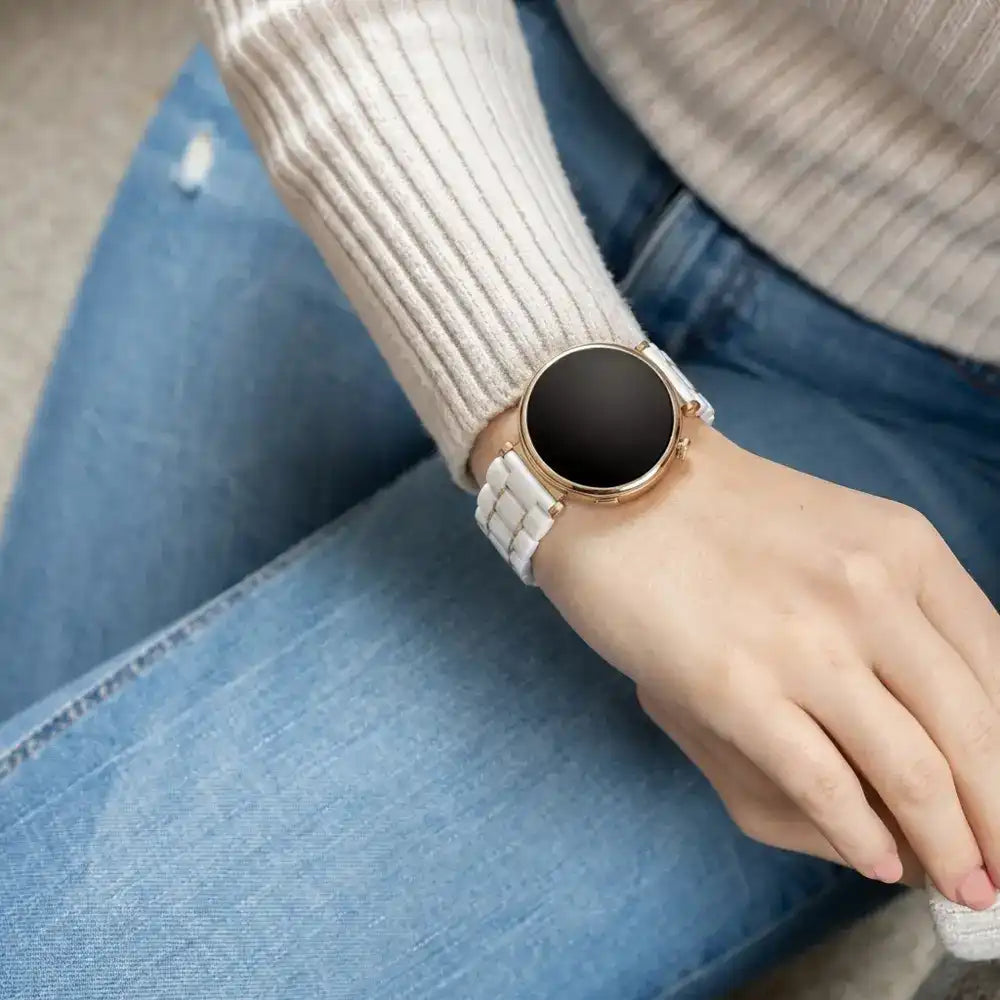 Bracelet céramique Huawei Watch GT 5 41mm (blanc/or)