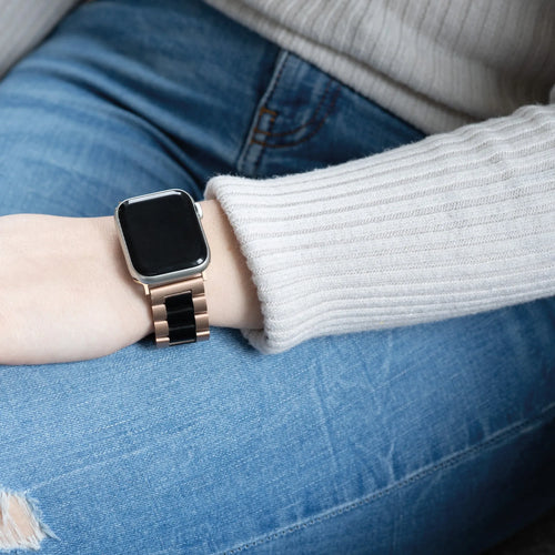 Steel Strap, rose gold/black, lifestyle photo