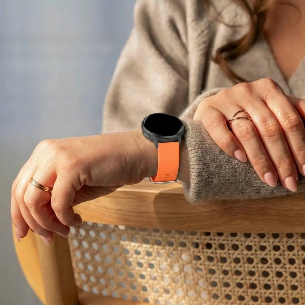 Garmin Vivoactive 4 Silicone Classic Strap (Orange)