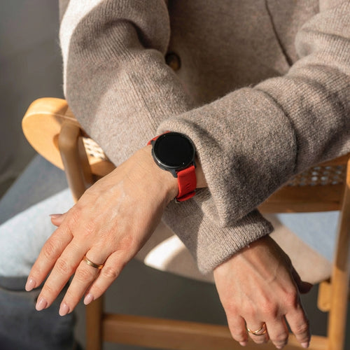 Silicone Strap, red, lifestyle photo