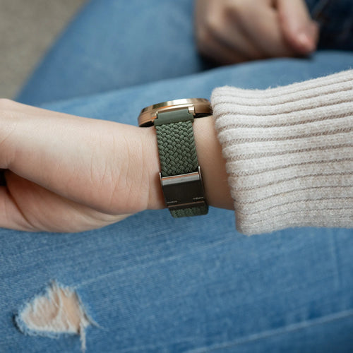 Woven Nylon Strap, green, lifestyle photo