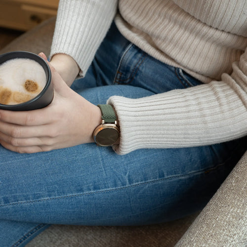 Woven Nylon Strap, green, lifestyle photo