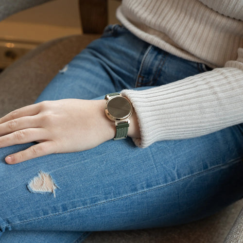 Woven Nylon Strap, green, lifestyle photo