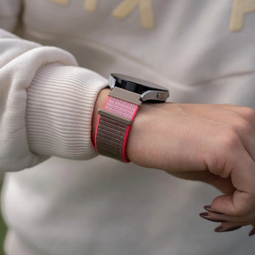 Bracelet nylon Amazfit Bip 3 (Pro) (rose neon)