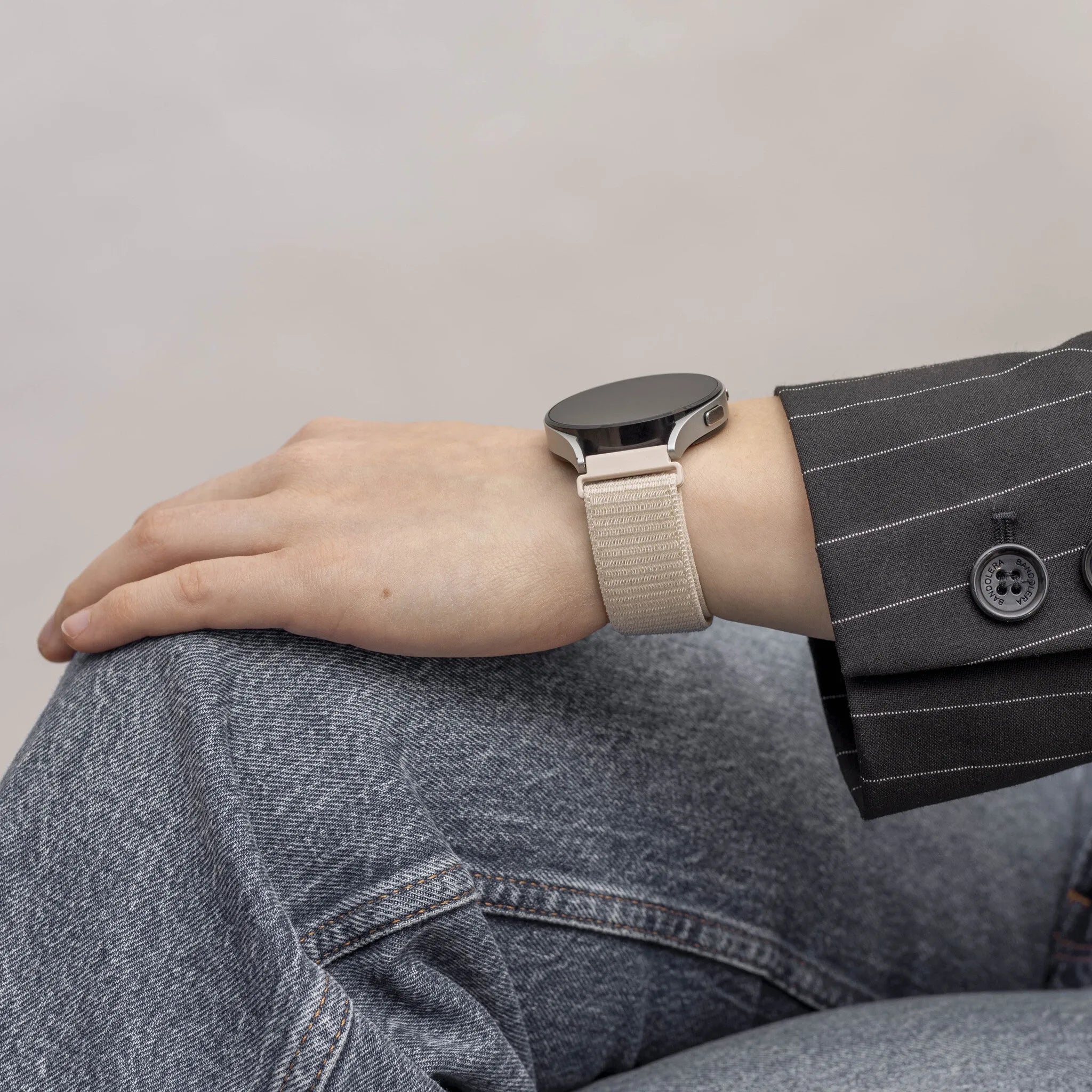 Bracelet nylon OnePlus Watch 3 - 43mm (lumière stellaire)