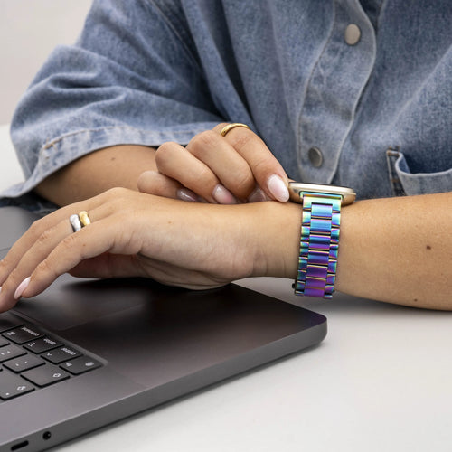 Amazfit Bip U (Pro) Steel Strap (Rainbow)