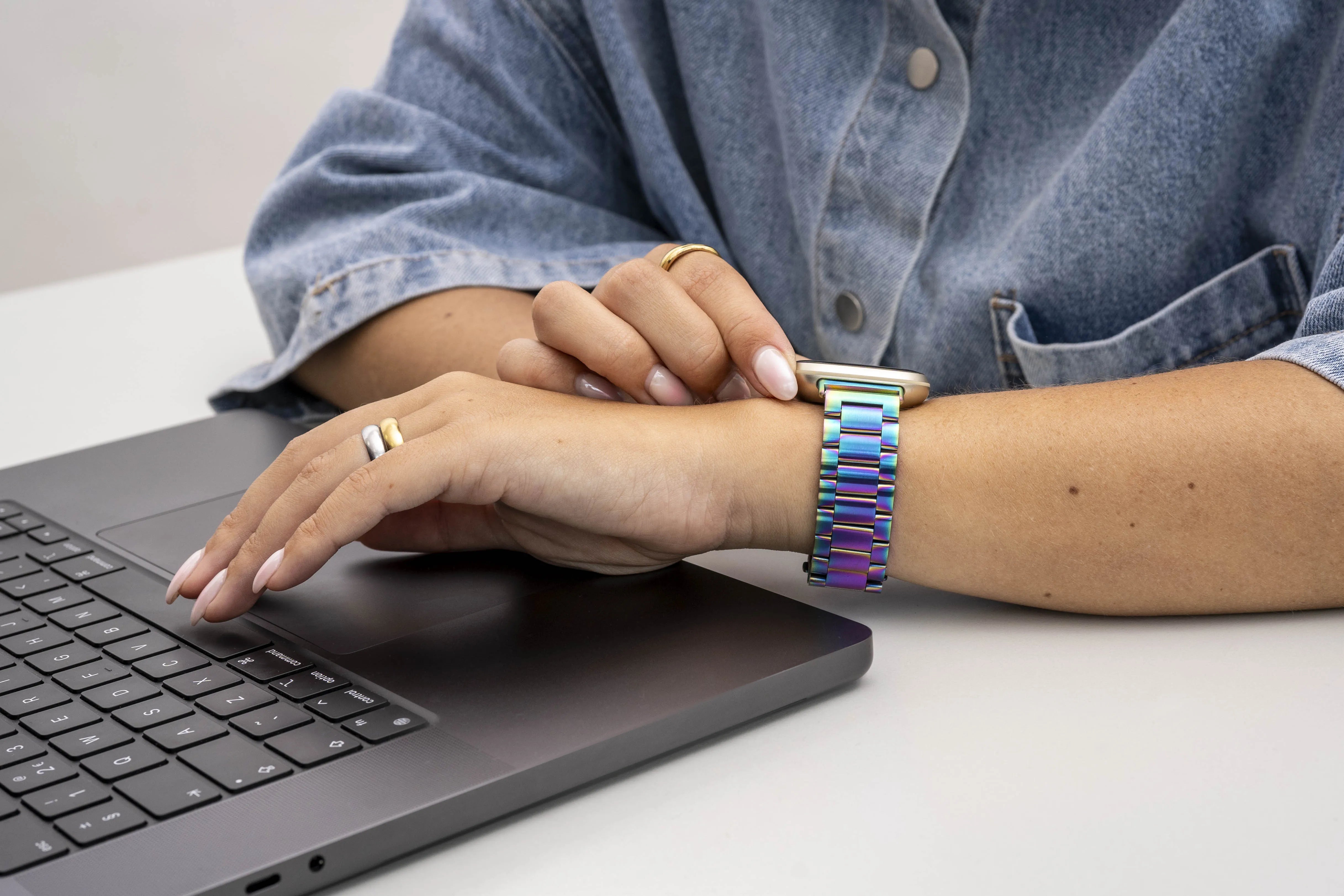 Bracelet acier Amazfit GTR Mini (arc-en-ciel)