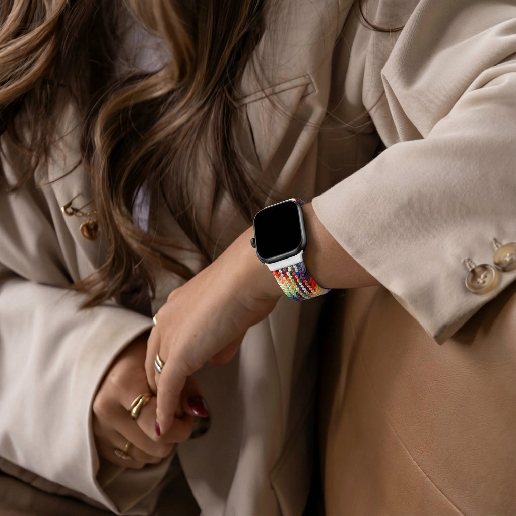 Bracelet tissé Redmi Watch 5 avec boucle-D (arc-en-ciel)