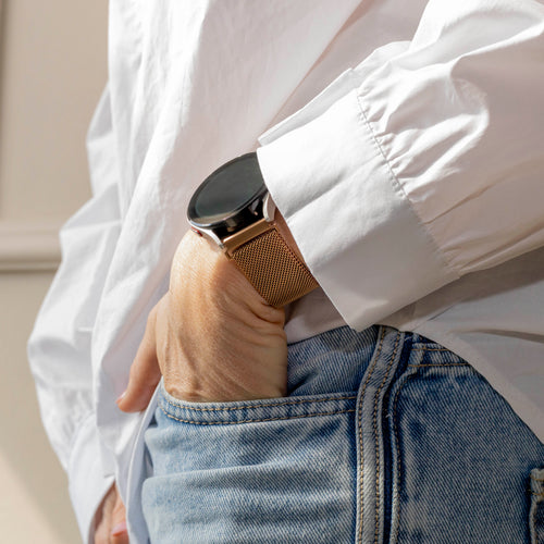 Bracelet Milanais Huawei Watch GT 2 (or rose)