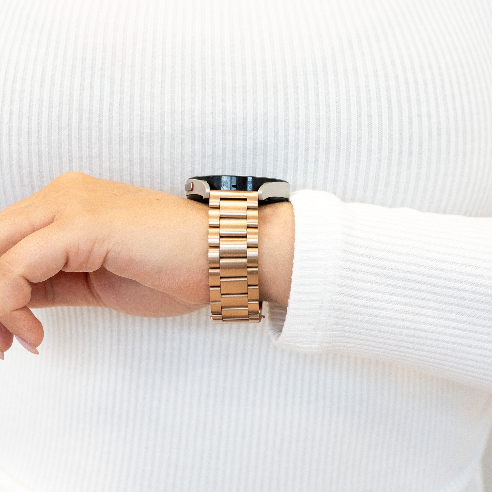 Bandz Bracelet acier 'Classic' Garmin Venu SQ 2 (rose or)