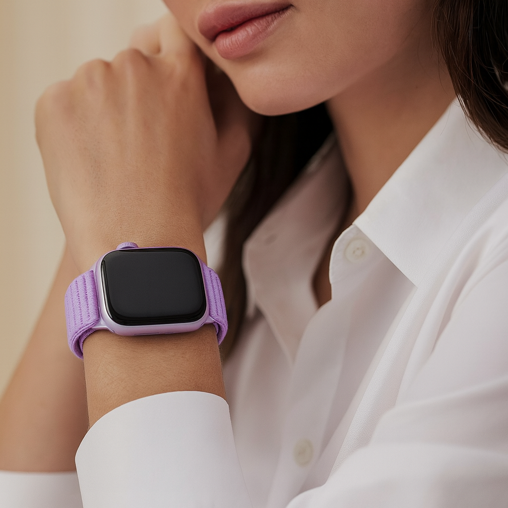 Bracelet nylon ondulé Apple Watch Ultra (violet)