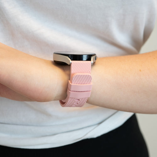 Silicone Strap 'Deluxe', pink, lifestyle photo