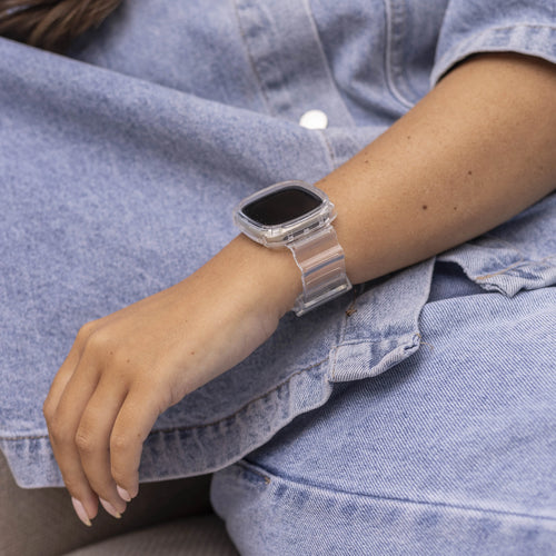 Fitbit Sense Clear TPU Strap with Frame (Transparent)
