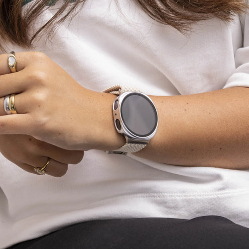 Coque rigide avec verre Samsung Galaxy Watch 8 - 40mm / 9 - 40mm (argent)