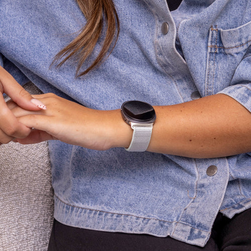 Bracelet nylon Samsung Galaxy Watch 9 - 40mm (cyan clair)