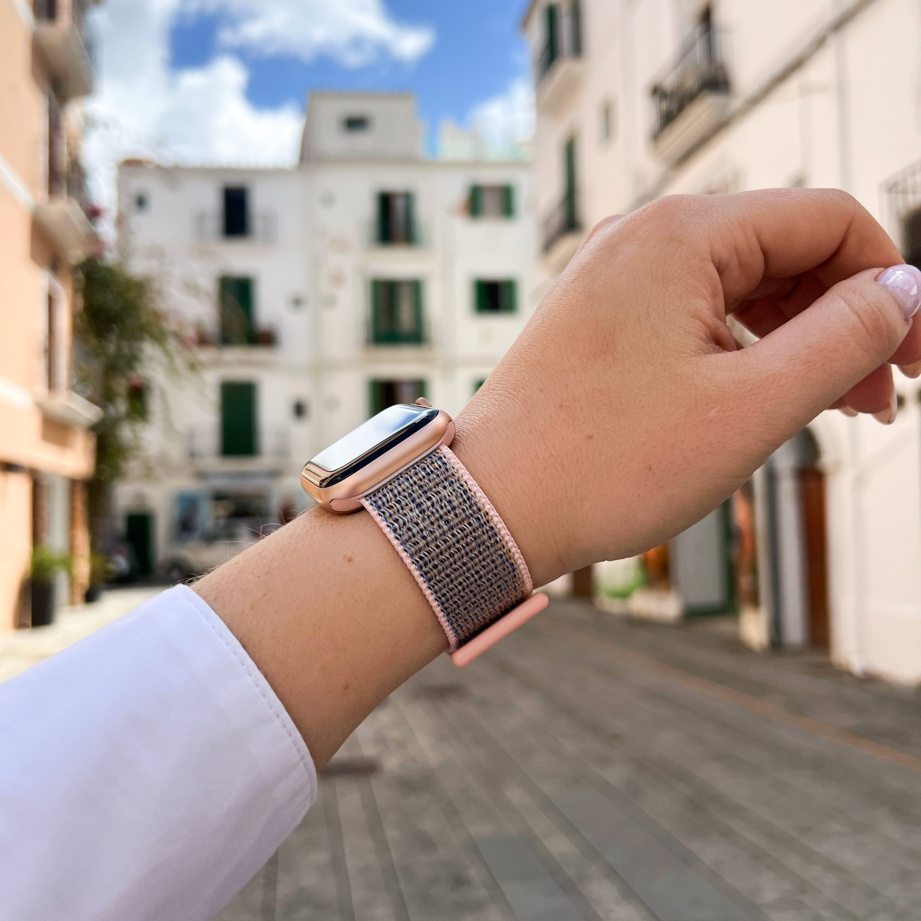 Bracelet nylon Apple Watch Ultra (rose sable)