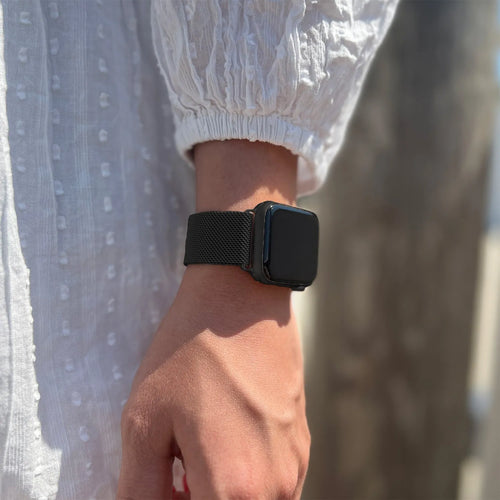 Milanese Strap, black, lifestyle photo