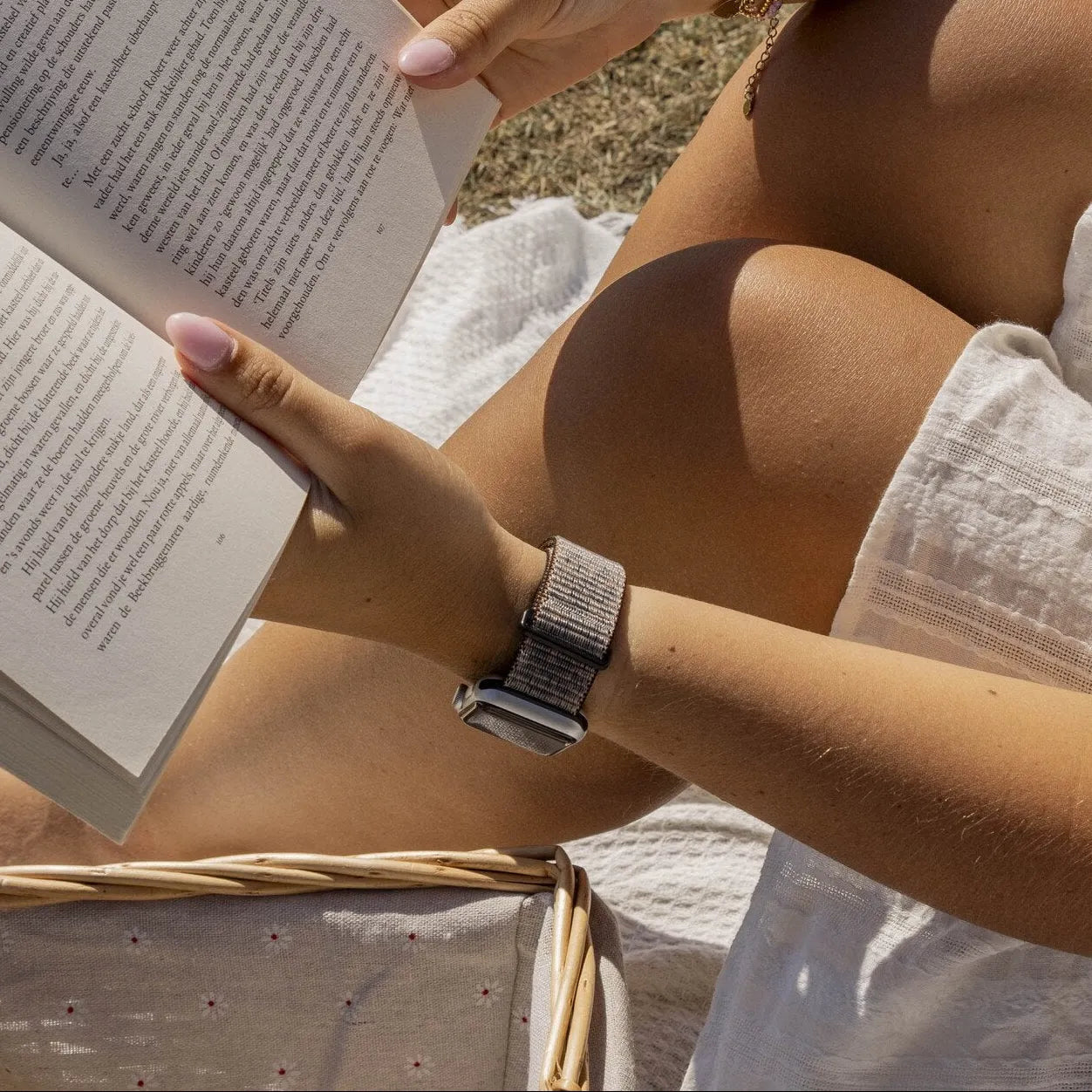 Bracelet nylon xoxo Wildhearts Apple Watch (noir léopard)