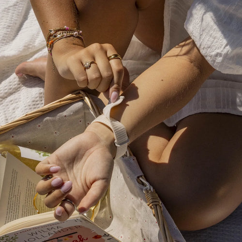 Nylon Strap, apricot, lifestyle photo