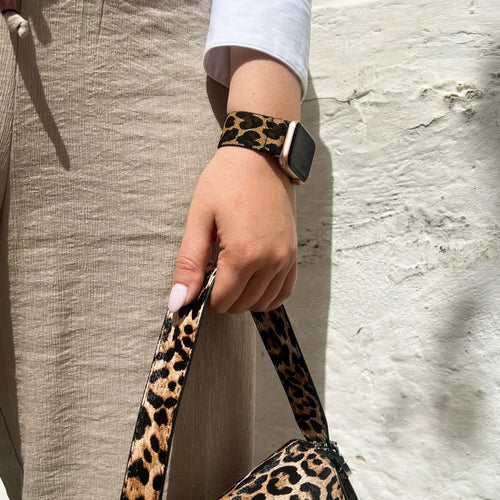 Nylon Elastic Strap, lucky leopard, lifestyle photo