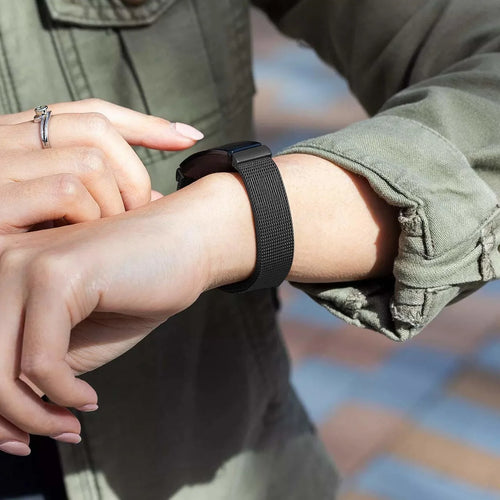 Bracelet Milanais Fitbit Charge 3 (noir)