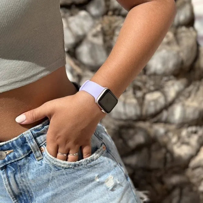 Bracelet silicone xoxo Wildhearts Apple Watch (lilas)