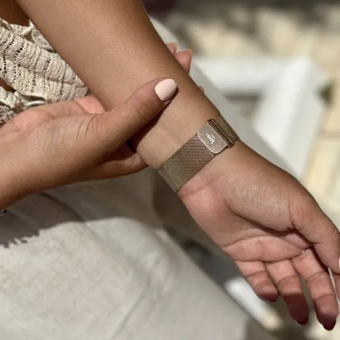 Bracelet milanais xoxo Wildhearts Apple Watch (rose/doré)